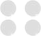 ZhangyiHot 4 Pcs White Marathon Race Number Magnetic Race Bib Holders Running Fix