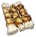 10"-12" 3 Pack Top Dog Chews - Roasted Beef Cheek Rolls with Chicken Wrapped
