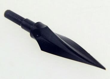 GPP 12pcs Keened Up Screw-in Twisted 3 Blades Broadheads, 125 Grain for Traditional Hunting