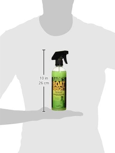 1 Babes Boat Bright Marine Cleaner & UV Protectant for Gelcoat, Glass, Metal & Vinyl Adds Shine, Water Repellent