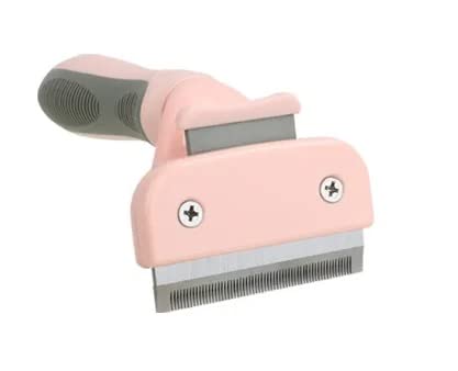 TopMed ETS Deshedding Tool for Dogs & Cats, Pet Grooming Brush for Reducing Shedding Effectively (Small, Pink)