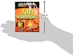 Grabber Toe Warmers, Long Lasting Odorless Air Activated Warmers, Up to 6 Hours of Heat, 40 Pair