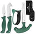 Mossy Oak 4 Pcs Field Dressing Kit, Hunting Knife Set with Gut-Hook Skinner, Caping Knife, Saw, Sharpener for Deer