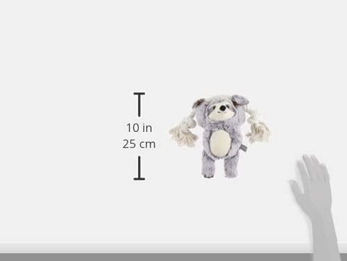 Fringe Studio Dog Toy, Girlie Sloth On A Rope Plush Pet Toy (289372), 1 Count (Pack of 1)