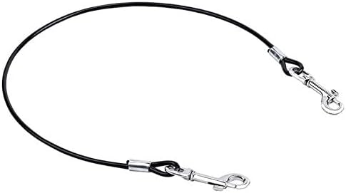 Mogoko Pet Dog Car Seat Belt Restraint - Coated Stainless Steel Chew Proof Vehicle Safety Tether Cable