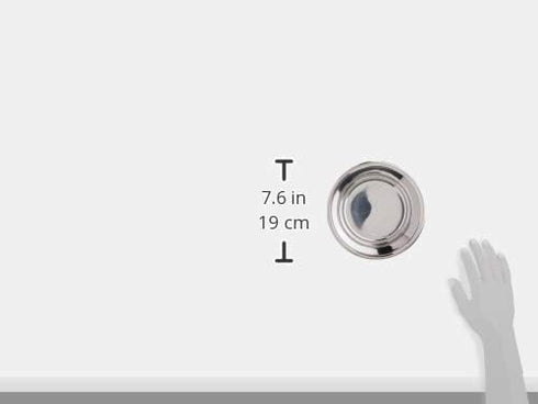 PetRageous 16010 Kona Stainless Steel Non-Slip Dog Bowl, 3.75-Cup, 6.75-Inch Diameter for Medium and Large Dogs