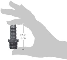 Lifegard Aquatics ARP175002 Male Pipe Thread X Barb Adapter for Aquarium Filter, 1/2-Inch