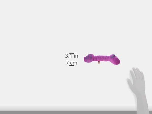 One Pet Planet 8.5-Inch, Wool Knotted Bone Chew Toy, Magenta
