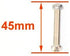L-faster 8 Inch Scooter PU Wheel with Bearings, Kids Kickscooter Replacement Wheel, Solid Wheel