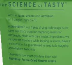 Pack (27 OZ) Nutri Bites Freeze Dried Beef Liver Dog & Cat Treats | Healthy Pet Training Treats or Food Topper | All