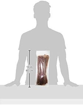 GigaBite Beef Gullet Jerky Strips (10 Pack) - 10 to 12 Inch, All Natural, Free Range Beef Esophagus Dog Treat
