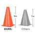 9 inch (Sets 10/15/ 20) Alyoen Orange Traffic Cones, Plastic Sport Cones, Soccer Training Cones for Outdoor Activity