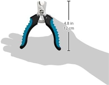 Master Grooming Tools Ergonomic Pro Nail Clippers, Professional Pet Nail Trimming Clippers - Small, 5?", Black/Teal