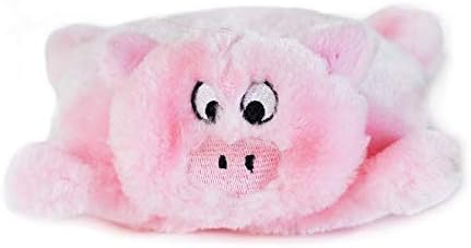 ZippyPaws Squeakie Pads No Stuffing Plush Dog Toy - Pig