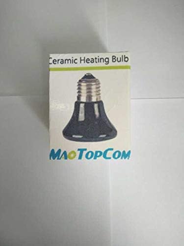 25W Ceramic Heat Emitter Bulbs, Reptile Heat Lamp for Terrariums, Coops, 2 Pack for Lizards, Dogs, Cats