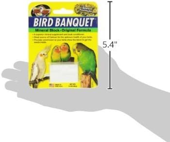 Zoo Med Mineral Block Original Formula Banquet Bird Food, 1-Ounce, 3 Pack