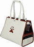 Pet Life Posh Paw Fashion Pet Carrier Purse, Designer Dog Carrier with Built-in Leash Securer