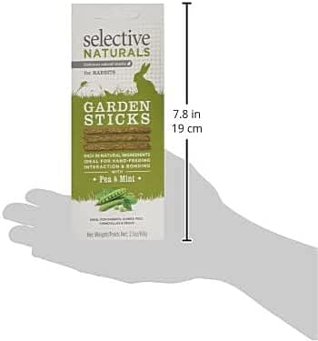 Selective Naturals Garden Sticks Pea & Mint for Rabbits, 2.1-Ounce
