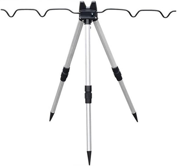 Fishing Rod Tripod Stand Fishing Rod Holder Aluminum Alloy Telescopic Legs