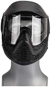 Lancer Tactical Full Face Airsoft Paintball Mask - High Strength Polyethylene with Visor