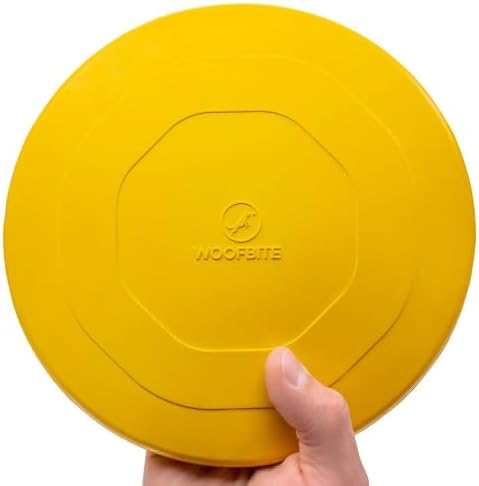 Indestructible Dog Disc, Lifetime Replacement, Heavy Duty Natural Rubber Toy for Medium & Large Breeds