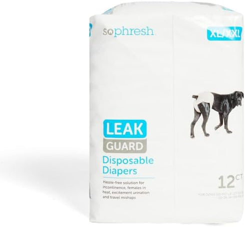 Count 12 So Phresh by Petco Leak Guard Disposable Pet Diapers Large/X-Large