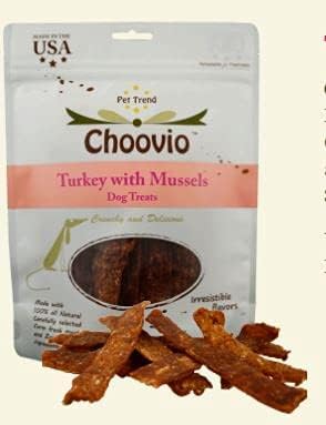 Turkey with Mussels Recipe, 5oz Dog Treats, Made in USA