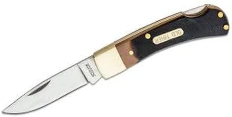 Old Timer 3OT Bearhead Traditional Lockback Pocket Knife with 2.2in High Carbon Stainless Steel Blade, Sawcut Handle, and Convenient Small Size for EDC, Whittling, Camping, Hunting, and Outdoors by Old Timer