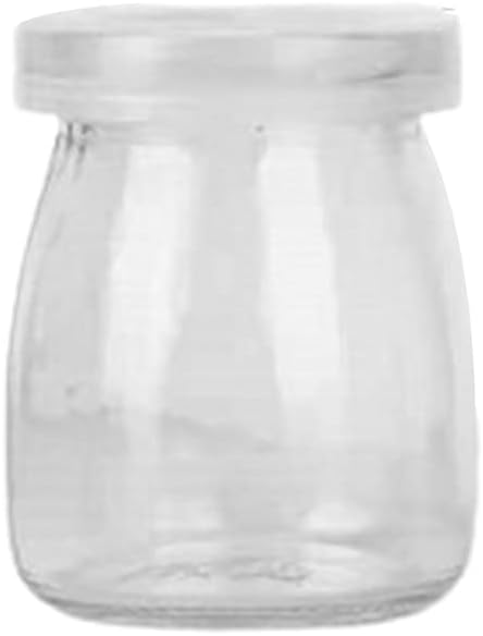 XAGMODSHN Pudding Glass Bottle with Cork Stopper 100/150/200ML Yogurt Container Favor Jar for