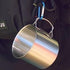 Folding Stainless Steel Camping Coffee Mug - 4 Piece Set Cups for Survival Gear