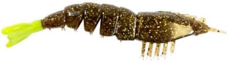 Z-Man EZ ShrimpZ 3.5 Inch Unrigged Soft Plastic Shrimp Bait, 4 Pack