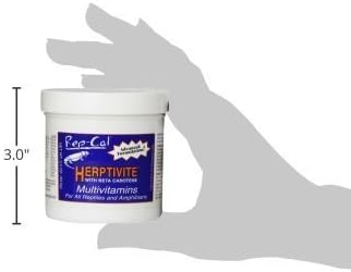 HERPTIVITE Multivitamin for Reptiles and Amphibians, 3.3 oz Blue Bottle, 1 Pack