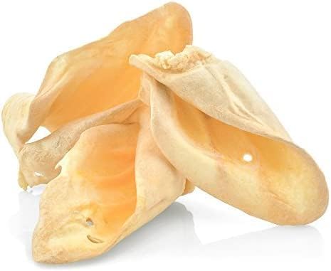 Barkworthies Cow Ears Dog Chews - 2 Pack, High Protein All Natural Treats, Grain Free, Rawhide Free for Aggressive