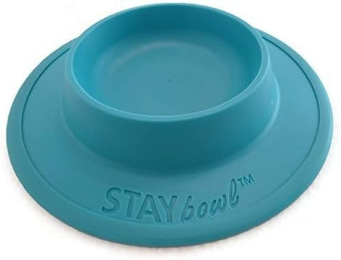 Pet Food and Water Bowl for Cats, Toy Breed Dogs, Bearded Dragons, Turtles, Small Pets (3/4 Cup, Sky Blue)