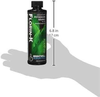 Brightwell Aquatics Florin K, Concentrated Potassium Source for All Planted Aquariums, 250 ml