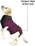 MAXX Dog Recovery Suit – Cozy Breathable Post-Surgery Suit for Wounds, E-Collar, Cone Alternative (Ruby Red Grey, S+)