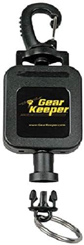 Gear Keeper General Gear Retractor - Retractable Key Chain & Badge Clip with Split Ring & Swiveling Snap Clip