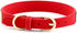 Rhinestone Dog Collar, Cute Soft Suede Leather Collar with Crystal Diamond for Pet Dog Puppy (S, Red-3)