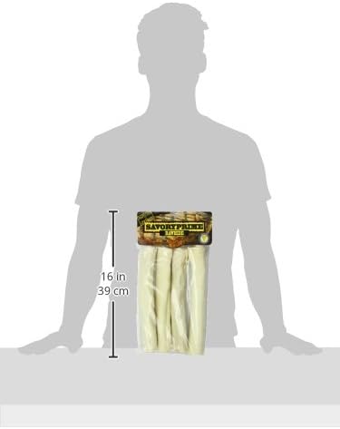 Savory Prime 10-Inch Supreme Retriever Roll White, 4 Pack - Tasty Chews for Dogs
