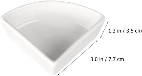 ULTECHNOVO Ceramic Small Animal Water Bowl - Hamster Food Bowl - Ceramic Food Water Bowl Prevent Tipping Moving for Guinea Pig Rabbi