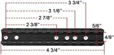 Gotical Marlin Rifle Tactical Pre-Drilled Weaver Picatinny Scope Sight Rail Mount for Scopes, Sights, Optics.