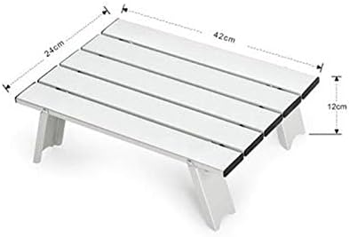 OMOTOOL Ultralight Aluminum Folding Portable Hiking Table Desk Picnic Table for Outdoor Activities