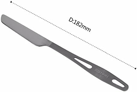 TOAKS Titanium 3-Piece Cutlery Set for Outdoor Use