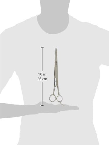 Barber Scissor/Groomer with Rest 10-Inch Stainless Steel Ice Tempered Beveled Edge Straight by Tamsco