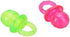 HEEPDD 2Pcs Dog Pacifier Chew Toys, Pet Puppy Molar Chewing Training Toys for Dogs and Cats (Red Green)