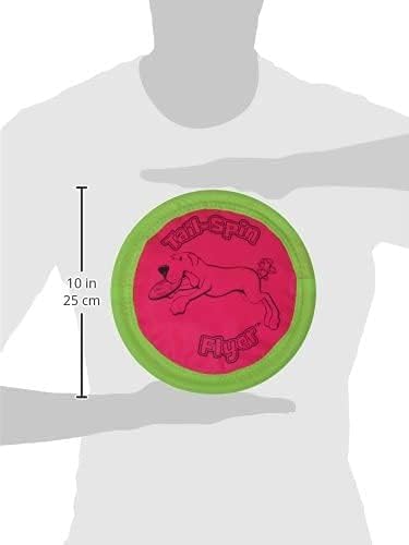 Booda Tail-Spin Flyer, 10" Diameter Floppy Dog Frisbee, Pack of 2