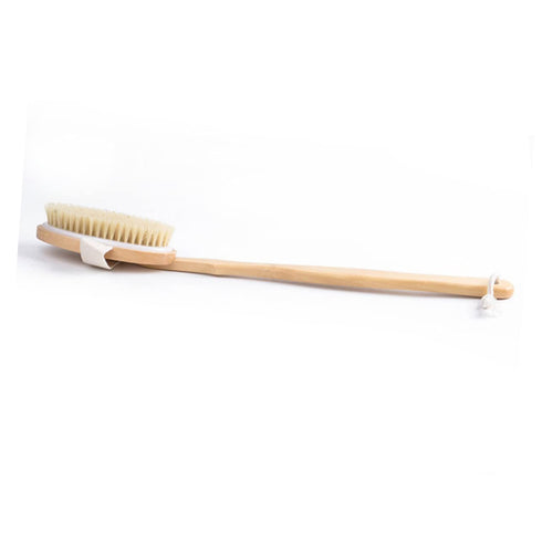 2PCS Pet Bathing Brush, Wooden Handle Bath Brush for Dogs and Cats, Practical Pig Bristle Bathing Tool