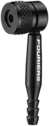 Fouriers PE005 CNC Floor Pump Disc Wheel Adapter, 90 Degree Convert to Presta Valve