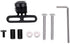 Keenso Bike Mount Bracket, Aluminium Alloy Flashlight Holder for Sport Camera or Bike Light Black Cycling Accessories
