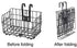 Folding Bike Front Basket Bicycle Wire Basket with Handles Easy Installation on Front Handlebar by Tfwadmx